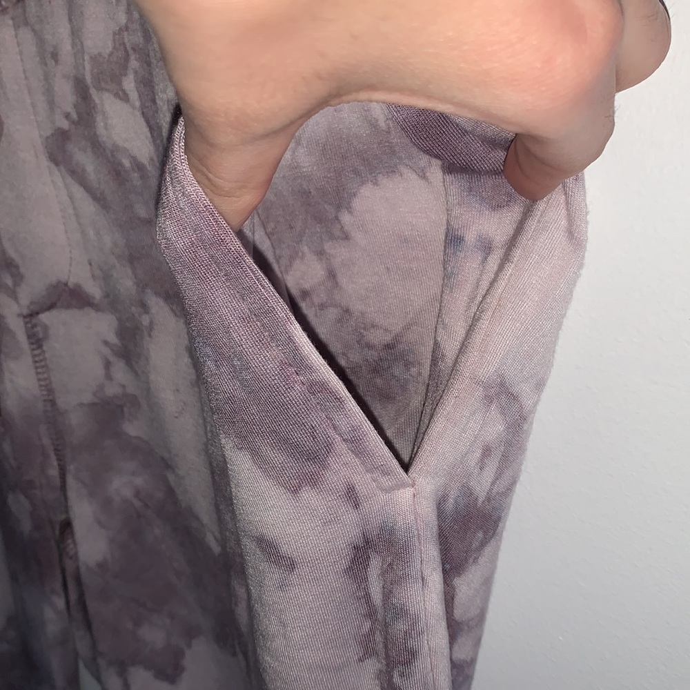 Young Fabulous and Broke |  Lavender Comfy Lounge Tie Dye Joggers - Picture 3 of 8